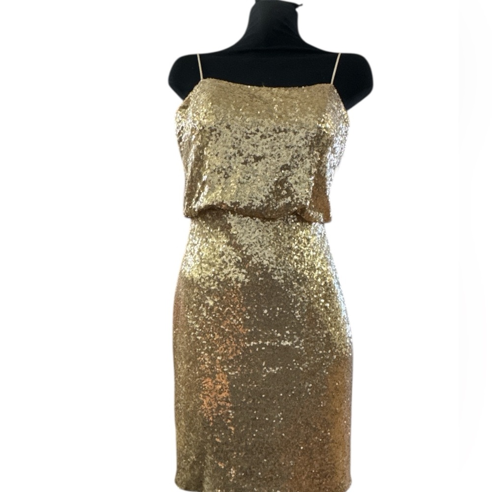 Gold Sequin Dress